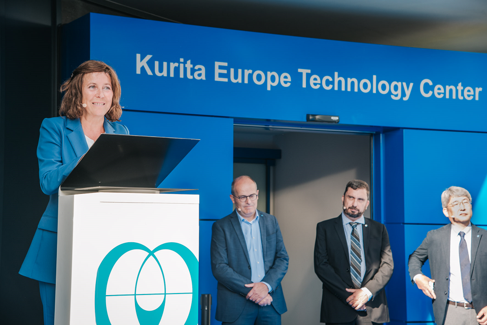 Bürgermeisterin Sabine Anemüller sprach bei der Eröffnungsfeier (Foto: Kurita Europe)