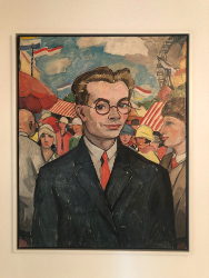 4. Hermann Schmitz: Selbstportrait im Prater. Um 1926. Öl auf Leinwand