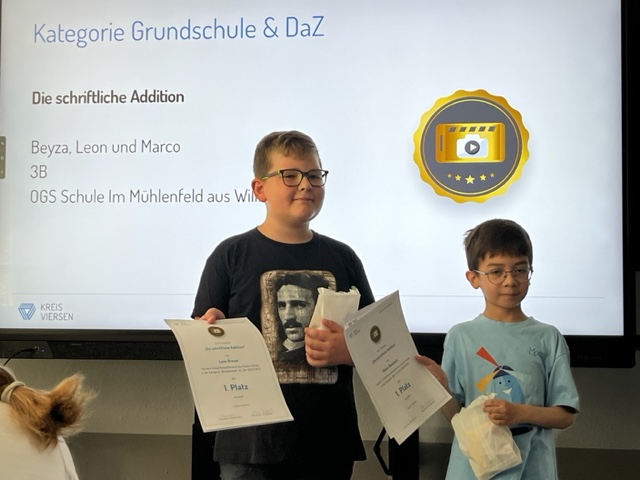 Gewinner der Kategorie "Grundschule" und "Deutsch als zweite Sprache"