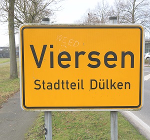 Ortseingangsschild Dülken (Foto: Stadt Viersen)