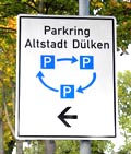 Hinweisschild - Parkleitsystem