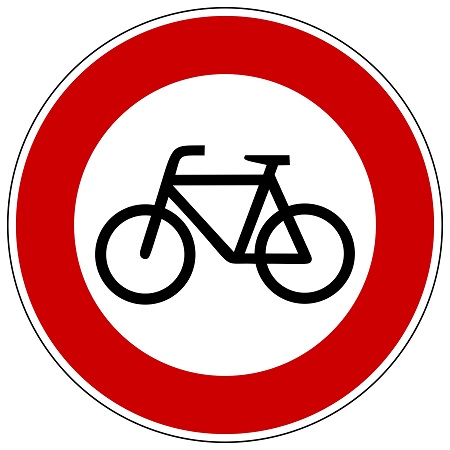 Verkehrszeichen 254 Verbot für Fahrräder