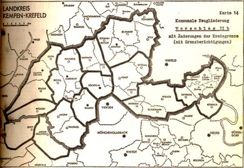 1968 Vorschlag zur kommunlaen Neugliederung
