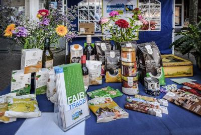 Fair Trade Produkte beim Markt der Nachhaltigkeit