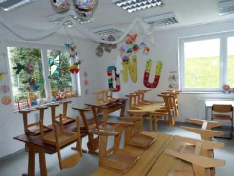 Leerer Klassenraum