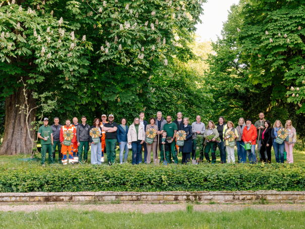 Beteiligte am „Viersen blüht“ (Foto: Karin Poltoraczyk)